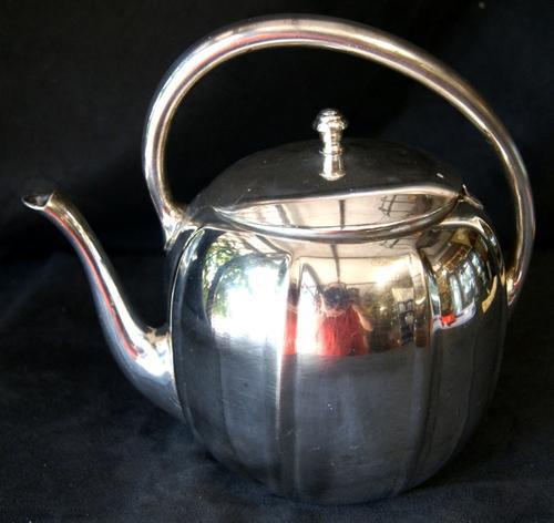 Mid-Century Modern Keystone Silver Co Silver Plate Teapot