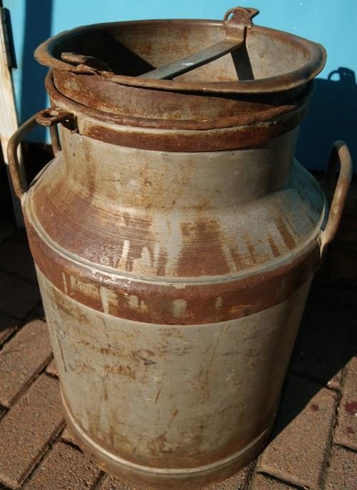 Vintage Metal Large Small Milk Churn or Can