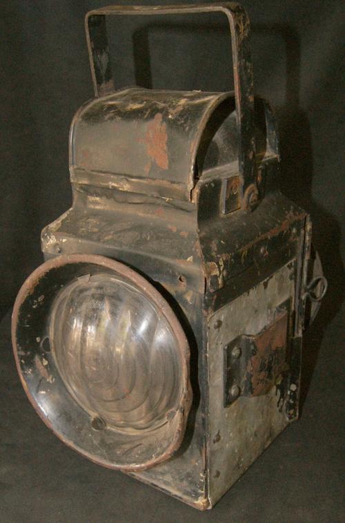 Vintage Railways Red Clear Lenses Signal Lantern 