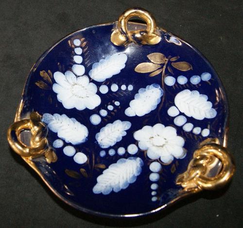 Vintage Italian Hand Painted Blue Bowl or Platter