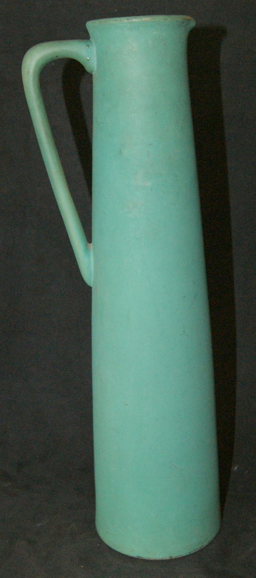 Vintage Grays Pottery Pastel Green Large Hand Painted Jug