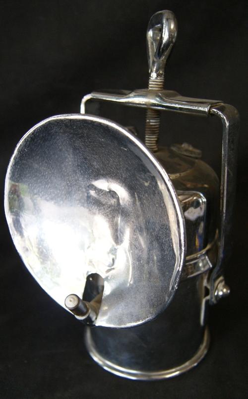 Chrome Railway Carbide Lantern
