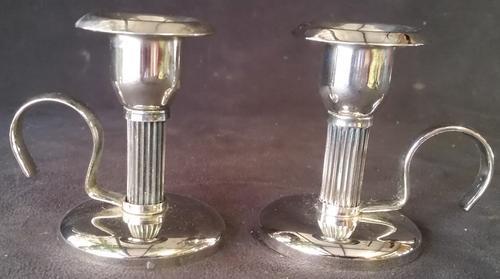 Vintage EPNS Pair of Silver Plate Candle Sticks