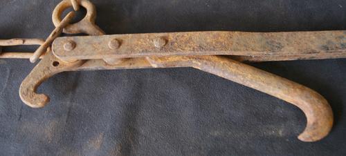 Vintage Cast Iron Lever Chain Fence Stretcher Tool
