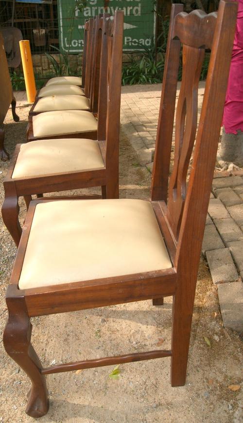Vintage Mahogany Ball & Claw High Back Dining Chairs