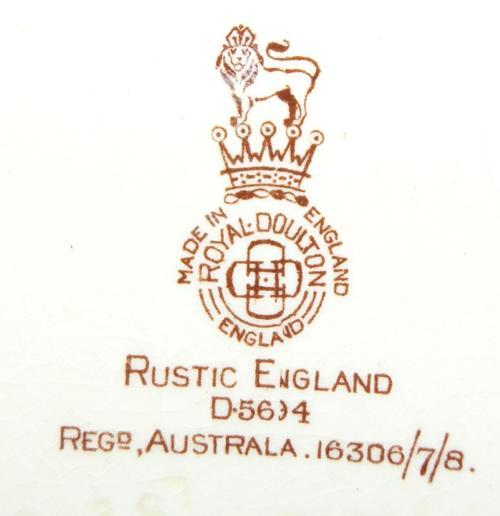 Vintage Royal Doulton Rustic England Plate - D5694