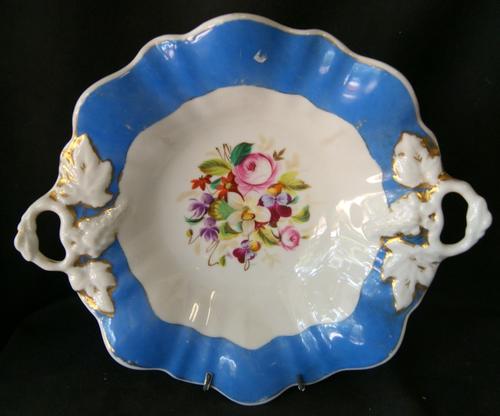 Vintage KPM Decorative Blue Floral Porcelain Plate