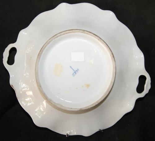 Vintage KPM Decorative Blue Floral Porcelain Plate