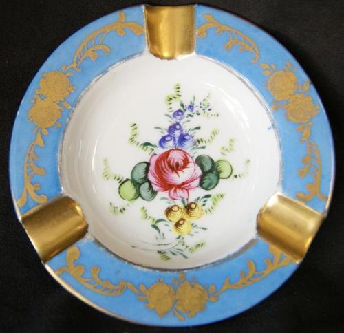 Vintage Porcelain Small Floral Ashtray