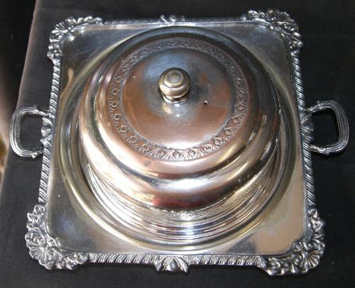 Vintage SPOC Silver Plated Serving Dish with Lid