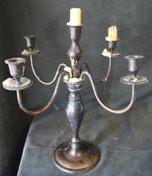 Vintage 1910 Chapel Candelabra Candle Stick