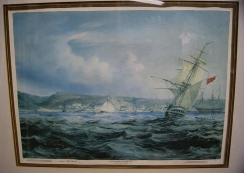 Vintage Thomas Baines (1820 - 1875) Photolithograph Port Elizabeth Algoa Bay 1848