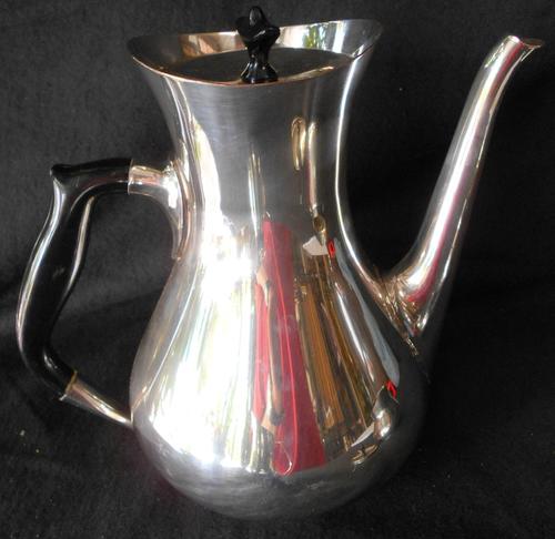 Vintage 1960's 3 Piece EMESS Silver Plated Teapot, Milk Jug and Sugar Bowl