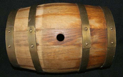 Vintage Groot Constantia Solid Wood and Brass Banded Wine Cask