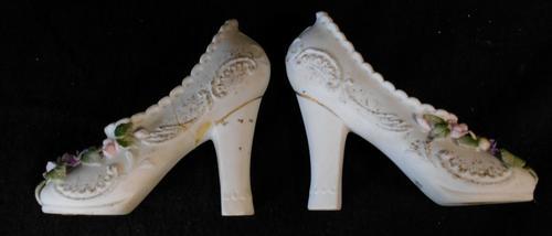 Vintage Balboa Porcelain Ornamental Pair of High Heel Shoes