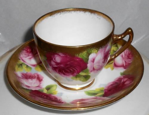 Vintage Royal Albert Crown China Demitasse Coffee Cup, Saucer Duo