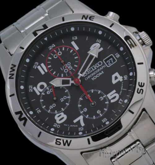 Men's Watches - 2011 SEIKO Dytona 100 Compass Bezel Chronograph Gents  Watch