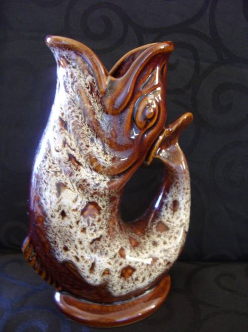 Earthenware & Ironstone Fosters studio pottery vase made in Cornwall