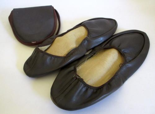 Vintage sale travel slippers