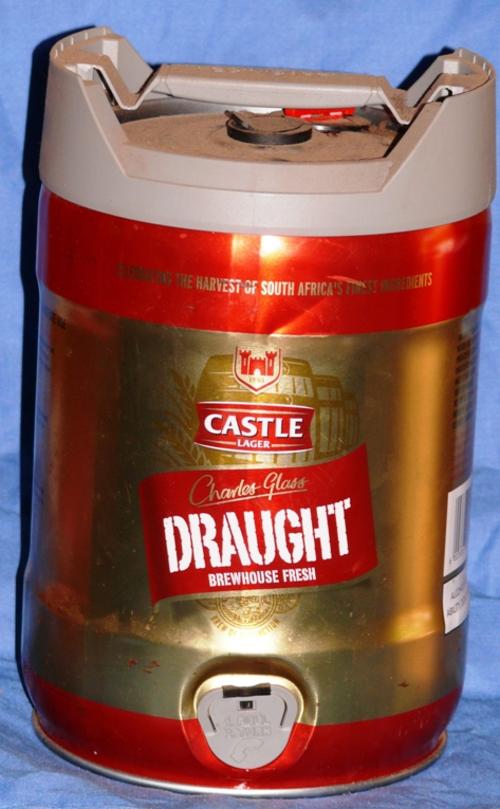 Casks, Barrels and Vats - Castle Draught Beer Keg 5L was sold for R50 ...