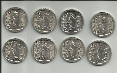 Union Building R5 Coin Inauguration R5 - 8 x Presidential Inauguration R5 coins - Take a look ...