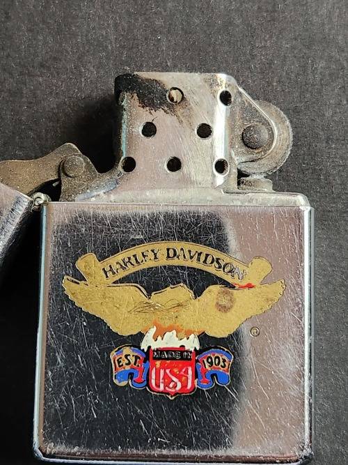 Lighters Vintage Zippo Harley Davidson Lighter made in USA as per