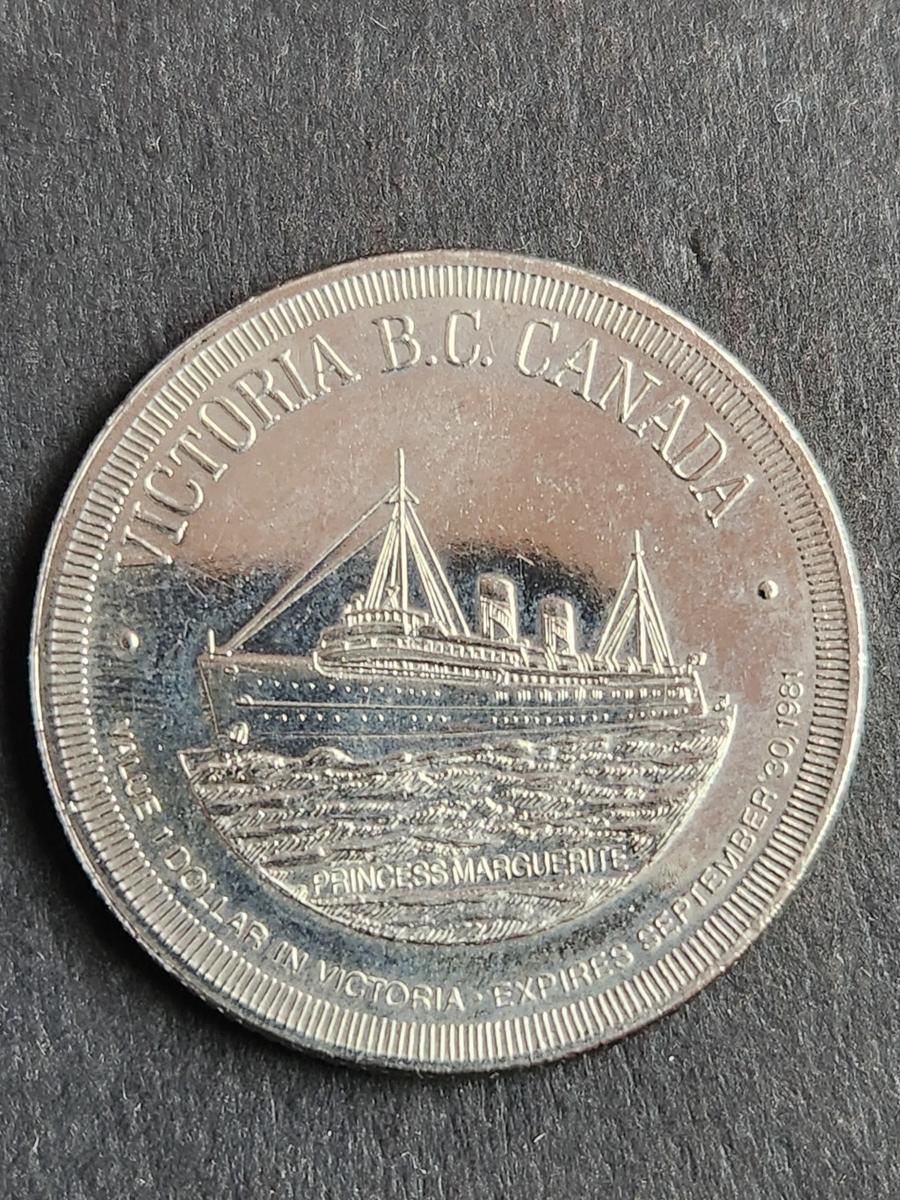 Tokens - Victoria BC Canada (City of Gardens) Value 1 Dollar in ...