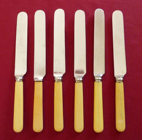 Cutlery - Six bone handled butter knives was sold for R170.00 on 22 Jan ...