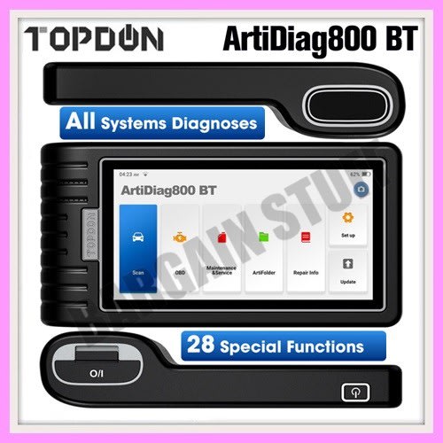 Scanners - Topdon ArtiDiag 800 BT All System + 28 Reset Services