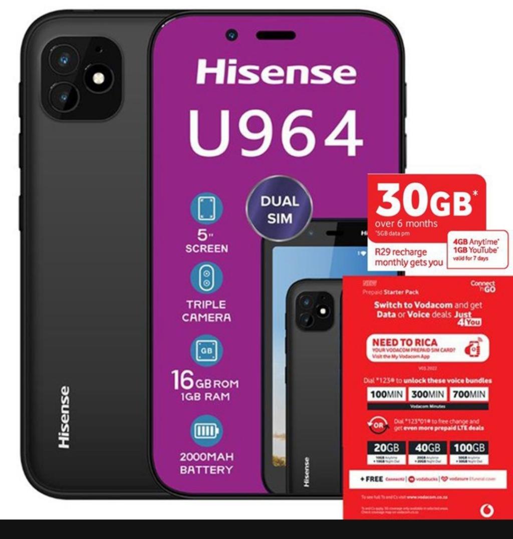 Other Smartphone Brands - Hisense U964 - Dual Sim - Vodacom Locked was ...