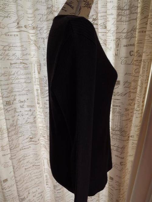 Knitwear LADIES WOOLWORTHS PLUM COLOUR ROUND NECK RIBBED JERSEY WITH