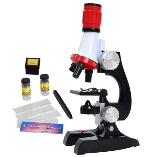 Other Toys - Microscope Beginner, Science Toy Microscope Kit with LED
