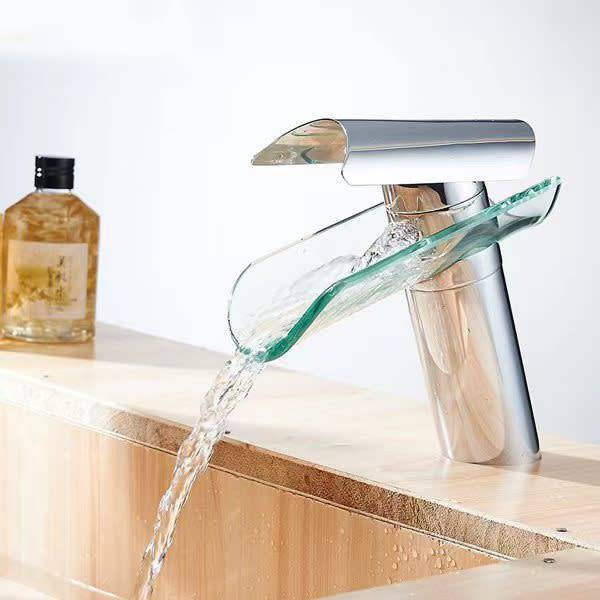 Sinks & Taps Waterfall Glass Faucet Mixer was sold for R203.00 on 27