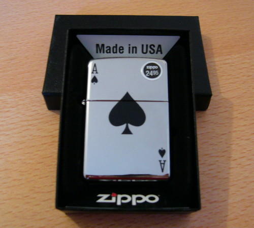 zippo lucky ace 24011 cool gambling card zippo