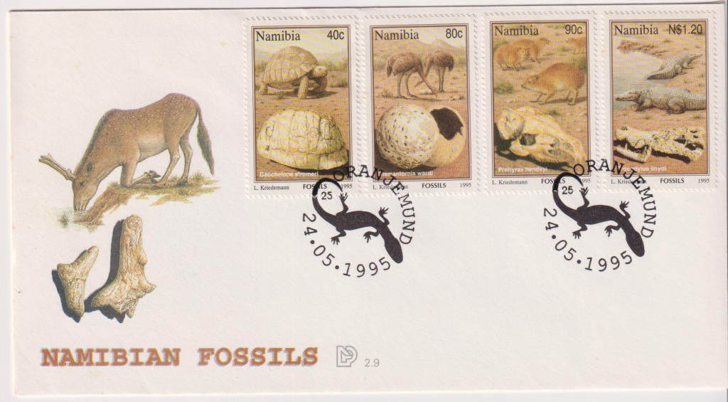 Namibia - FDC Namibia 1995 Fossils for sale in Venterstad (ID:616780889)