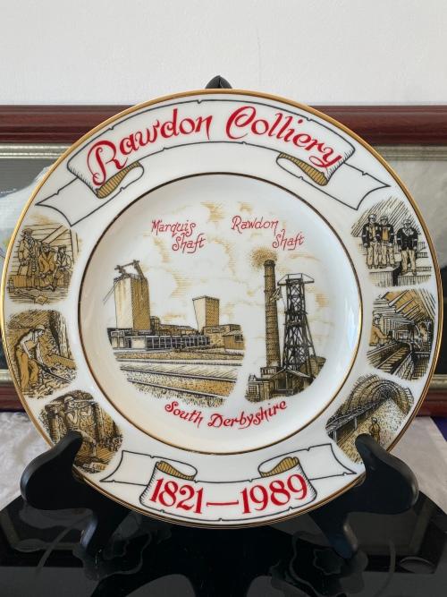 English Porcelain - RAWDON COLLIERY MINING PLATE 1821 - 1989 SOUTH ...