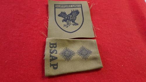 International Badges & Insignia - RHODESIA; BSAP SUPPORT UNIT BADGES ...