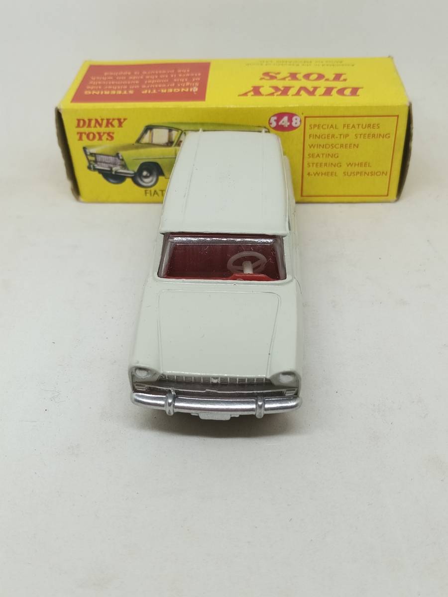 Dinky Toys 548 Fiat 1800 - Crème, Toit Noir - Miniature Collection