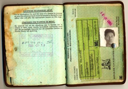 Documents - ## Apartheid Dompass up for grabs, With Silver Pin ...