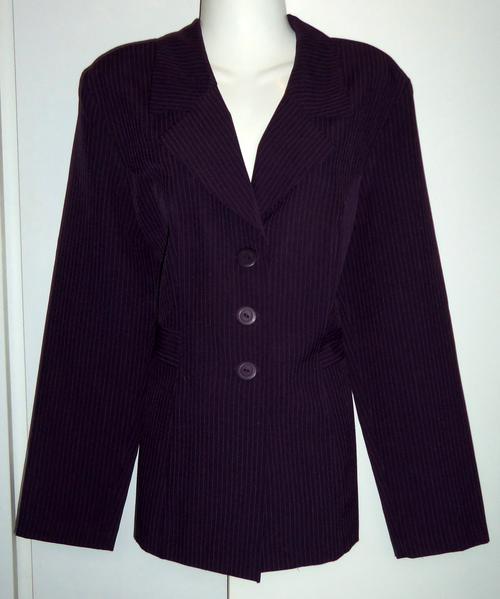 Jackets & Coats - Dark Purple Pinstriped Blazer Jacket by WWW (Foschini ...