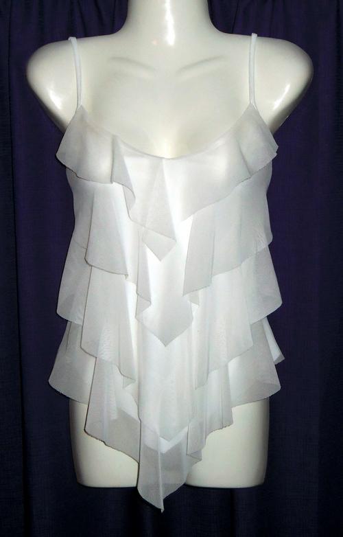 T-shirts & Tops - White Strappy Top with Ruffles by NEWS (Foschini ...