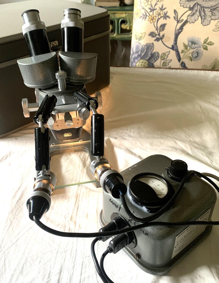 Microscopes - Leica Leitz Wetzlar Vintage Stereo Greenough Microscope ...