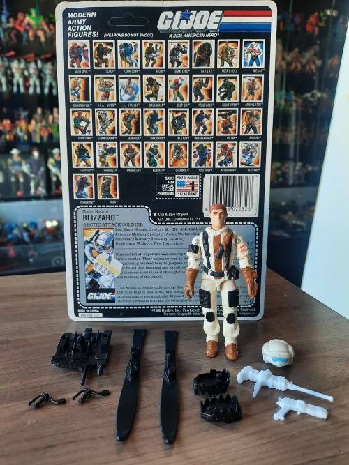 Comic Book GI Joe 1988 Complete Blizzard With Cardback Vintage