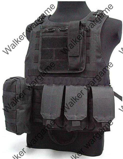 Other Paintball - FSBE Molle Combat Assault Plate Carrier Vest Black ...