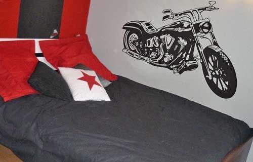 harleybike;boys;room;decor;vinyl;sticker