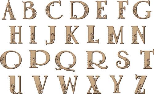 alphabet wooden letters cut from ply wood custom words