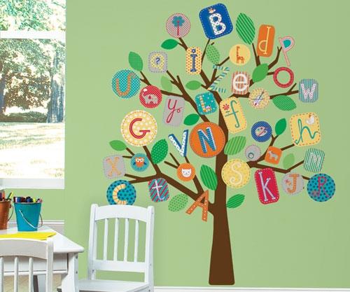 nursery tree wall sticker for kids room