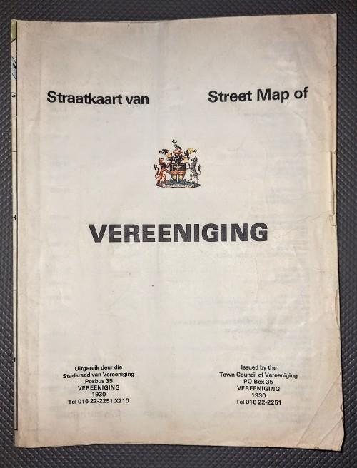 Maps - Straatkaart van / Street Map of Vereeniging. 1981 was listed for ...