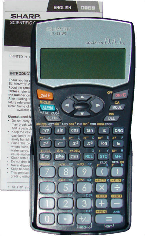 Calculators SHARP Scientific calculator EL531WH was sold for R52.00 on 18 Nov at 1531 by