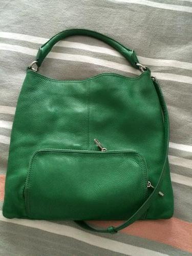 Handbags & Bags - Green ladies Trenery Handbag genuine leather ...